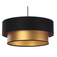 Závesná lampa Dorina, čierna/zlatá Ø 60 cm