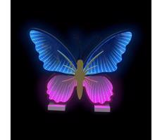 2Kids Toys 2Kids Toys - LED Neónova stolná dekorácia LED/5W/USB motýľ