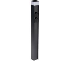 38767-Vonkajšia lampa s 2 zásuvkami DASTEN 1xG9/11W/230V 80 cm IP44 čierna