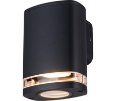 38884 - Vonkajšie nástenné svietidlo ZEVI 1xGU10/10W/230V IP54 čierna