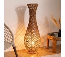 Atmosphera Atmosphera - Stojacia lampa ELOISE 1xE27/40W/230V ratan