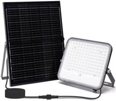 B.V.  - LED RGBW Stmievateľný solárny reflektor LED/200W/3,4V IP66 + DO