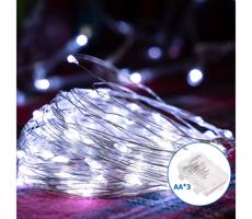 B.V. - LED Vonkajšia vianočná reťaz 150xLED/8 funkcií 15,3m IP44 studená biela
