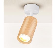 Brilagi Brilagi - Bodové svietidlo SELE 1xGU10/30W/230V biela/dekor duba