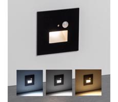 Brilagi Brilagi -LED Schodiskové svietidlo so senz. LED/1,5W/230V 3000K/4000K/6500K čierna