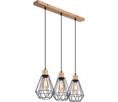 Brilagi Brilagi - Luster na lanku WOODY BASKET 3xE27/60W/230V dub