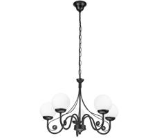 Brilagi Brilagi - Luster na reťazi COTTAGE 5xG9/40W/230V čierna/biela