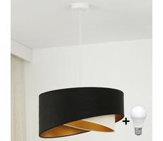 Brilagi LED Luster na lanku LYRA 1xE27/15W/230V čierna/krémová/zlatá