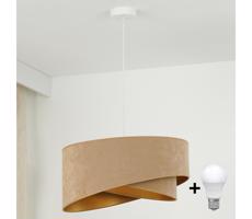 Brilagi LED Luster na lanku LYRA 1xE27/15W/230V hnedá/zlatá