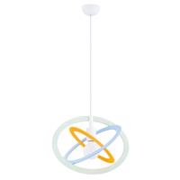 Detská závesná lampa Dezon, biela/modrá/oranžová