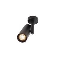 Dizajnový stropný reflektor čierny nastaviteľný GU10 50mm - Scopio Honey
