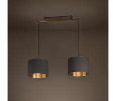Eglo 390336 - Luster na lanku SANTANDRIA 2xE27/40W/230V hnedá/zlatá
