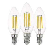 Eglo SADA 3x LED Žiarovka VINTAGE C35 E14/7W/230V 2700K - Eglo 110304