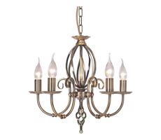 Elstead Elstead ART5-AGD-BRASS - Luster na reťazi ARTISAN 5xE14/60W/230V