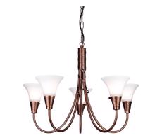 Elstead Elstead EM5-COPPER - Luster na reťazi EMILY 5xE14/40W/230V