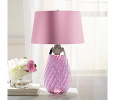 Elstead Elstead LENA-TL-L-PLUM - LED Stolná lampa LENA 1xE27/40W/230V 74 cm ružová