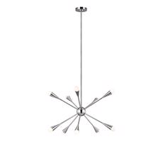 Elstead Feiss FE-JAX10-PN - LED Luster na tyči JAX 10xG9/3W/230V lesklý chróm