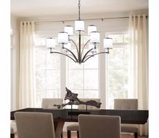 Elstead Feiss FE-PROSPECT-PARK9 - Luster na reťazi PROSPECT PARK 9xE27/60W/230V