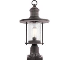 Elstead Kichler KL-RIVERWOOD3-M - Vonkajšia lampa RIVERWOOD 1xE27/60W/230V IP44 čierna