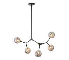 Eurolamp Luster na tyči 5xG9/15W/230V šedá
