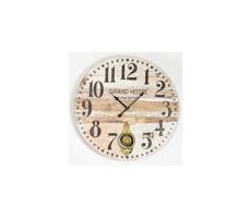 Eurolamp Nástenné hodiny 1xAA pr. 58,2 cm béžová