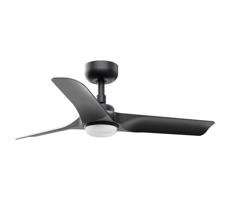 FARO Barcelona FARO 33825WT-1TW- LED Stm. str. vent. HEY S LED/10W/230V čierna pr. 90 cm WT + DO