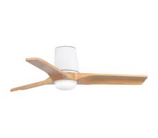 FARO Barcelona FARO 33836WT-1TW-LED Stm. vent. HEYWOODTUBS 10W/230V borovica/biela pr.90cm WT+DO