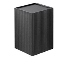 FARO Barcelona FARO 40535 - Nástenné svietidlo SOLE 1xGU10/8W/230V čierna vrúbkovaná hranatý
