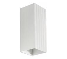 FARO Barcelona FARO 40565 - Nástenné svietidlo SOLE 2xGU10/8W/230V biela vrúbkovaná hranatý
