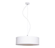 HEXE Luster na lanku GARDA 1xE27/60W/230V pr. 40 cm biela