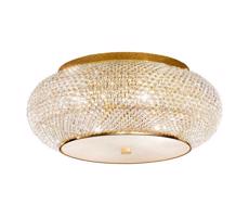 Ideal Lux Ideal Lux - Krištáľové stropné svietidlo PASHA 14xE14/40W/230V pr. 65 cm zlatá