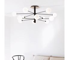 Ideal Lux Ideal Lux - LED Luster na tyči COSMOPOLITAN 12xG9/3W/230V pr. 145 cm čierna