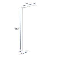 Kancelárska stojacia lampa LED MAULjet, stmievateľná, biela