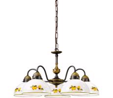 Kolarz Kolarz 731.85.126 - Luster na reťazi NONNA 5xE27/75W/230V citróny