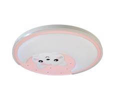 LED Detské stropné svietidlo MOONCAT LED/34W/230V ružová