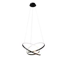 LED Luster na lanku EMPOLI LED/55W/230V čierna