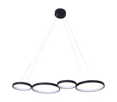 LED Luster na lanku FLAMENCO LED/42W/230V 4000K čierna