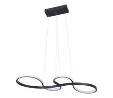 LED Luster na lanku SALSA LED/38W/230V 4000K čierna