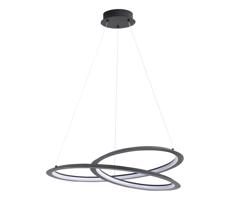 LED Luster na lanku TANGO LED/44W/230V 4000K pr. 60 cm čierna