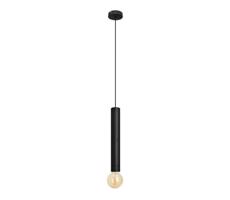LED Luster na lanku TUBA 1xGU10/20W/230V čierna