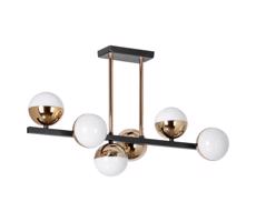 LED Luster na tyči 6xLED/7W/230V zlatá/čierna