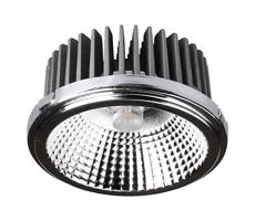 LED Podhľadové bodové svietidlo LED/20W/230V 4000K pr. 11 cm lesklý chróm