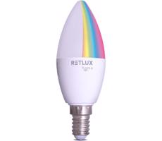 - LED RGBW Stmievateľná žiarovka C37 E14/4,5W/230V 2700-6500K Wi-Fi Tuya