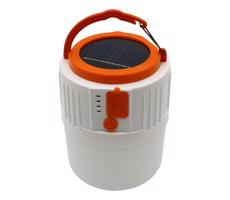 LED Solárna lampa s funkciou powerbanky LED/3W/3,7V 7000K IPX4 3200 mAh biela