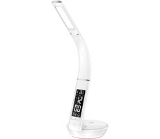 - LED Stmiev. lampa s bezdr. nab. Qi a displejom LED/6W/230V 3000/4000/6000K biela