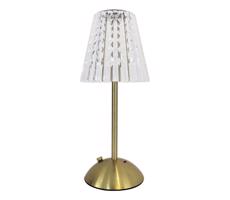 LED Stmievateľná dotyková nabíjacia stolná lampa ELBA LED/1,6W/800 mAh zlatá/číra