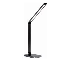 LED Stolná lampa s bezdrôtovou nabíjačkou LED/10W/230V čierna