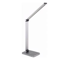 LED Stolná lampa s bezdrôtovou nabíjačkou LED/10W/230V matný chróm