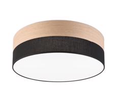 LED Stropné svietidlo SIRJA WOOD LED/36W/230V pr. 45 cm čierna/dub