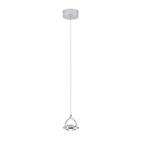 LED svietidlo Moon krištáľové sklo K9 1-pl., chróm